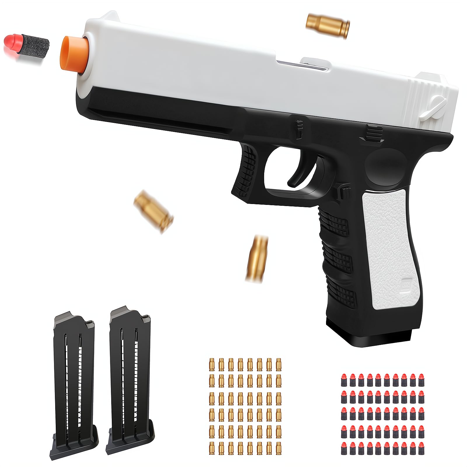 Amazon.com: Zanktony Soft Bullet Toy Gun Shell Ejecting for Boys